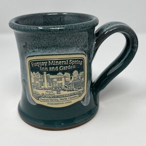 Deneen Pottery Fuquay Varina Mineral Spring NC Coffee Mug Drip Glaze Cup USA